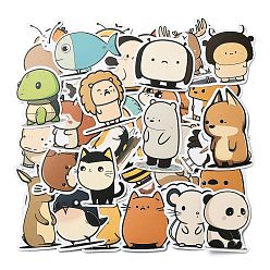 Other Animal 50 водонепроницаемые наклейки с животными из ПВХ, для чемодана, скейтборде, холодильник, шлем, оболочка мобильного телефона, 53~75x36~45x0.2 мм