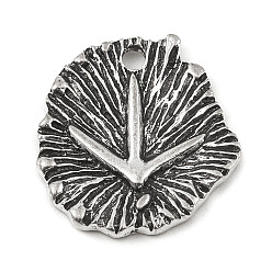 Paw Print Подвески из сплава , плоско-круглые, индивидуальные аксессуары, отпечаток лапы, 20x19x1.8 мм, отверстие : 2 мм