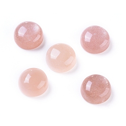 Солнечный Камень Натуральные кабошоны из камней, полукруглые / купольные, 8x4~5 мм