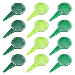 Mixed Color 12Pcs 3Colors Plastic Seed Dispenser, Plant Machine, Gardening Tool, Mixed Color, 123x68x18mm
