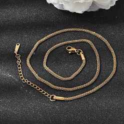 Золотой 2 мм, унисекс 304 круглые цепочки из нержавеющей стали, золотые, 15.75 дюйм (40 см)