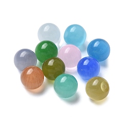 (52) Непрозрачная лаванда Бусины Кошачие Глаза, круглые, за половину пробурено бисера, разноцветные, 8 мм, отверстие : 1 мм