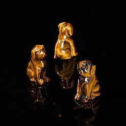 Тигровый глаз Естественный тигр украшения дисплея глаз, украшение домашнего офиса, собака, 55 мм