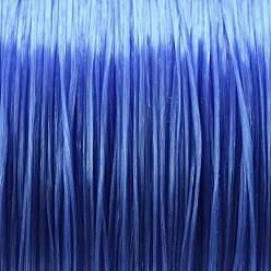 Cornflower Blue Flat Elastic Crystal String, Elastic Beading Thread, for Stretch Bracelet Making, Cornflower Blue, 0.5mm, about 328.08 yards(300m)/roll