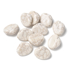 Снежный Акриловые бусины, имитация бирюзовый бисер, самородок, снег, 17.5x13.5x6 мм, отверстие : 1.4 мм, Около 387 шт / 500 г