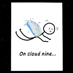 Опал Резной орнамент из синтетического опалитового статуэтки, для домашнего украшения рабочего стола, Подарочная карта своими руками с вдохновением, крыло, 30x15 мм