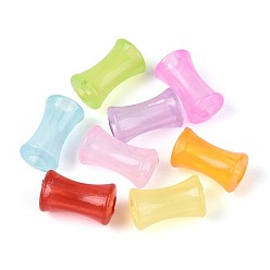 (52) Непрозрачная лаванда Прозрачные акриловые имитации желейных бусин, бамбук совместное, разноцветные, 11.5~12x7 мм, отверстие : 3 мм, о: 3571 шт / 500 г