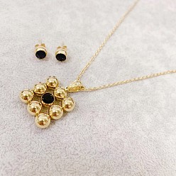 Реактивный Самолет 304 комплекты из серег-гвоздиков и ожерелий с подвесками из нержавеющей стали со стразами, квадратный, струя, 17.72 дюйм (45 см)