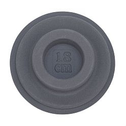 Серый Дизайнерские доски из полиэтилена и бусин, доска для дизайна браслета, поднос для изготовления ювелирных изделий из бисера своими руками, плоско-круглые, серые, периметр браслета: 7-1/8 дюйм (18 см)