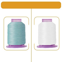 Бирюза Полупрозрачная - чувствительная полиэфирная нить, бирюзовые, 49x35 мм