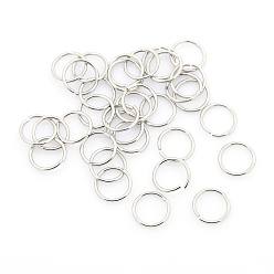 Stainless Steel Color 304 Stainless Steel Open Jump Rings, Stainless Steel Color, 9x0.9mm, Inner Diameter: 7.2mm, about 1800pcs/bag