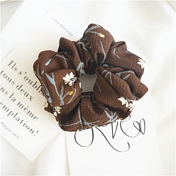Saddle Brown Cloth Hair Ties, Saddle Brown, 100mm