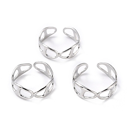 Нержавеющая Сталь Цвет Устойчивые к потускнению 304 кольца из нержавеющей стали, манжеты кольца, долговечный, цвет нержавеющей стали, размер США 9 3/4 (19.5 мм), 7~7.5 мм