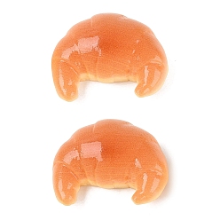 Sandy Brown Opaque Resin Imitation Food Cabochons, Pretzel Stick, Sandy Brown, 30.5~31.5x17x14mm