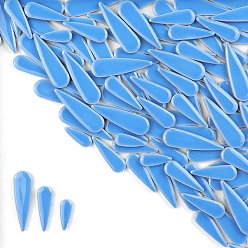 Темно-Голубой 3 стили фарфоровая мозаичная плитка в форме капли, для поделок из мозаики своими руками, рамки для картин и многое другое, глубокое синее небо, 21~40x8~12x4 мм, около 100 г / набор