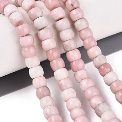 Pink Opal Natural Pink Opal Beads Strands, Barrel, 8~8.5x5.5~6mm, Hole: 0.8~1mm, about 61~66pcs/strand, 14.76~15.16 inch(37.5~38.5cm)