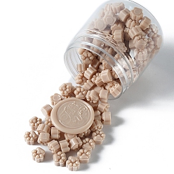 Цвет Древесины Отпечаток лапы частицы сургуча, для ретро печать печать, деревесиные, 9.5x8.5x6 мм