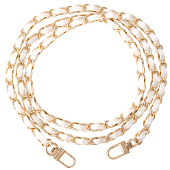 (404) Непрозрачное AB Кислое яблоко 1Ручки для сумок из искусственной кожи и алюминия, лямки для сумок, цветочный белый, 1190x8x5 мм