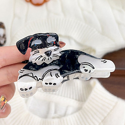 Собака Заколки для волос в форме когтей из ацетата целлюлозы, аксессуары для волос для женщин и девочек, собака, 42x79 мм