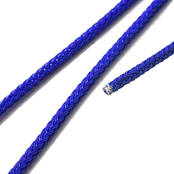 Синий Плетеный шнур из нержавеющей стали, для diy craft, текстурированная круглая, синие, 3 мм, около 32.81 футов (10 м) / рулон