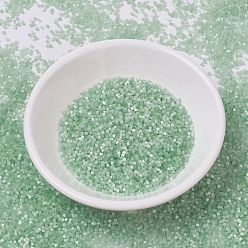 (DB0828) Мятно-зеленый Шелково-атласный Бусины miyuki delica, цилиндр, японский бисер, 11/0, (дБ 0828) мятно-зеленый шелковый атлас, 1.3x1.6 мм, Отверстие: 0.8 мм, о 2000 шт / бутылка, 10 г / бутылка