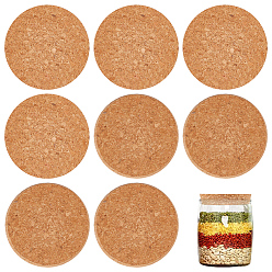 Цвет Древесины Деревянные пробки для бутылок, бутылочные тампоны, плоско-круглые, деревесиные, 80~86x17 мм