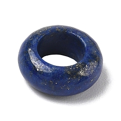 Ring Природный лазурит бисером, геометрические бусины, кольцо, 14.5x6 мм, отверстие : 8 мм