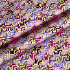 Salmon Foncé Tissu en coton à motif d'écailles de poisson, rectangle, saumon noir, 1000x1500x0.2mm
