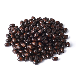 Кокосово-Коричневый Деревянные бусины, баррель, кокосового коричневый, 8x5 мм, отверстие : 2 мм, около 200 шт / упаковка