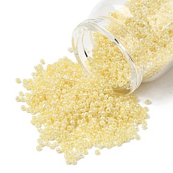 Шампанско-Желтый 12/0 Цейлон круглый бисер, шампанское желтый, Размер : диаметром около 2 мм , отверстие: 1 мм, Около 3303 шт / 50 г