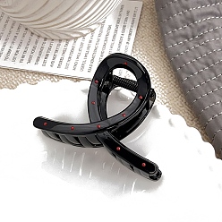 Черный Заколки для волос с когтями из смолы, аксессуары для волос для женщин и девочек, чёрные, 59x77 мм