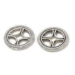 Античное Серебро Бусины разделители из сплава , без кадмия и без свинца, плоско-круглые, античное серебро, 11x1.6 мм, отверстие : 1.5 мм, Около 2439 шт / 1000 г