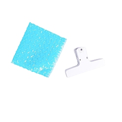 Light Sky Blue Rectangle Plastic Bubble Mailers, Waterproof Padded Envelope Packaging, for Jewelry Makeup Supplies, Light Sky Blue, 10x10cm