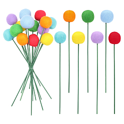 Mixed Color 14Pcs 7 Style Wool Felt Craft Ball, for Decorations, Mixed Color, 218mm, 2pcs/color