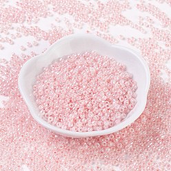 Персиковый Слойка Стеклянные бусины matsuno mgb, японский бисер, 8/0 шарики семян цейлона, стеклянные круглые отверстия, розовые, 3x2 мм, отверстия: 1 мм, около 14000 шт / мешок, 450 г / мешок