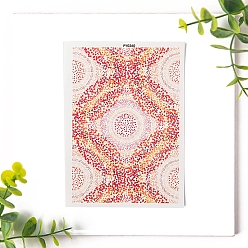 Красный Серьги из полимерной глины, бумага для переноса воды, украшение подвески из глины, водорастворимые наклейки, красные, 138x95 мм