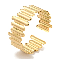 Настоящее золото 18K Ионное покрытие (IP) преувеличено 304 браслеты-манжеты из нержавеющей стали для женщин, реальный 18 k позолоченный, внутренний диаметр: 2-1/8 дюйм (5.5 см)