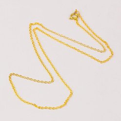 Gold Brass Chain Necklaces, Gold, 18 inch(46cm)