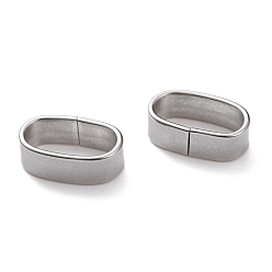 Stainless Steel Color Non-Tarnish 304 Stainless Steel Quick Link Connectors, Oval, Stainless Steel Color, 15x9x5mm, Inner Diameter: 13x7mm