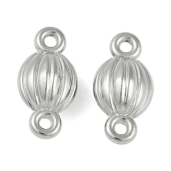 Платина Пластиковые соединители ccb, тыква, платина, 19x10x7 мм, отверстие : 2 мм