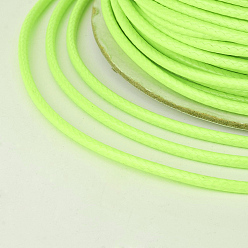 Green Yellow Eco-Friendly Korean Waxed Polyester Cord, Green Yellow, 1.5mm, about 169.51~174.98 Yards(155~160m)/Roll