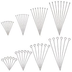 Нержавеющая Сталь Цвет 304 штифты с проушиной и штифты с плоской головкой из нержавеющей стали, цвет нержавеющей стали, 800 шт / коробка