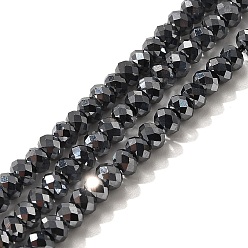 Терагерцовый камень Терагерц каменные бусы пряди, граненые, рондель, 3x2 мм, отверстие : 0.6 мм, около 167 шт / нитка, 14.96 дюйм (38 см)