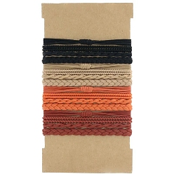 (52) Непрозрачная лаванда Нейлоновые резинки для волос, с фурнитурой из сплава и пластика, разноцветные, 160 мм, 16 шт / комплект