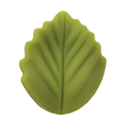 Светло-зеленый Коричневый Листовые пищевые экологически чистые силиконовые бусины, оливковый, 25x20x8.5 мм