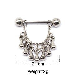 Teardrop 316l хирургическая нержавеющая стальная скоба для соска, цвет нержавеющей стали, слеза, 14 мм, штифты : 1.6 мм