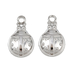 Коровка 304 прелести нержавеющей стали, без свинца, без кадмии и без никеля, коровка, 14.5x9x2.5 мм, отверстие : 1.8 мм