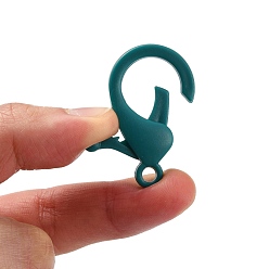 Mixed Color Plastic Lobster Claw Clasps, Mixed Color, 35x24.5x6mm, Hole: 3mm