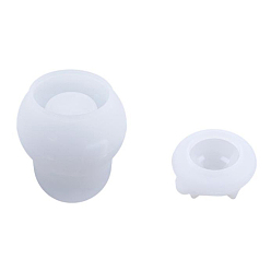 White DIY Silicone Molds, Resin Casting Molds, For UV Resin, Epoxy Resin Jewelry Making, Box, White, 70x78mm