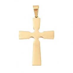 Золотой 304 подвески из нержавеющей стали, крест прелести, вакуумное покрытие pvd, долговечный, золотые, 42.5x29x2.5 мм, отверстие : 8x5 мм